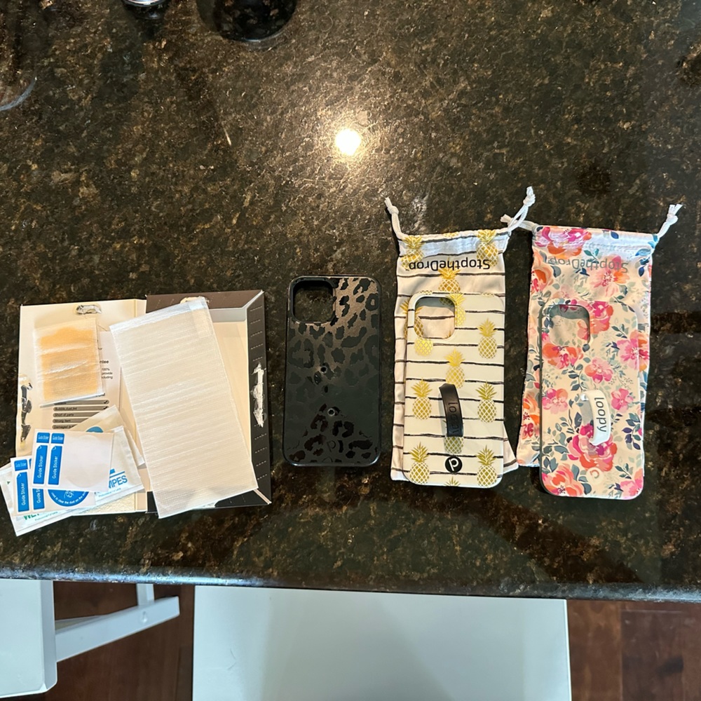 Loopy Cases with screen and camera lens protector. iPhone 12Pro